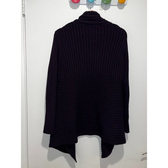 Autumn Cashmere Purple Chashmere Blend Open Front Cardigan Women’s Size M - Picture 5 of 9
